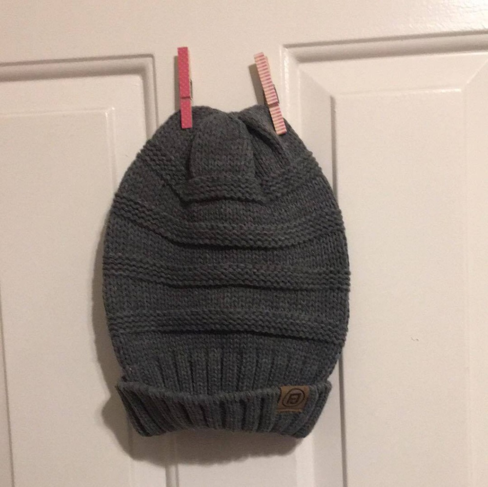 Grey knit Beanie